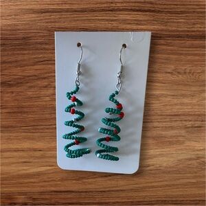 Wire Wrapped Christmas Tree
Beaded Earrings
